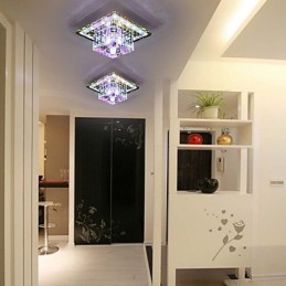 Lámpara de techo de cristal SMD de 3 W, tubo de luz creativo, luz de cúpula de colores vibrantes.