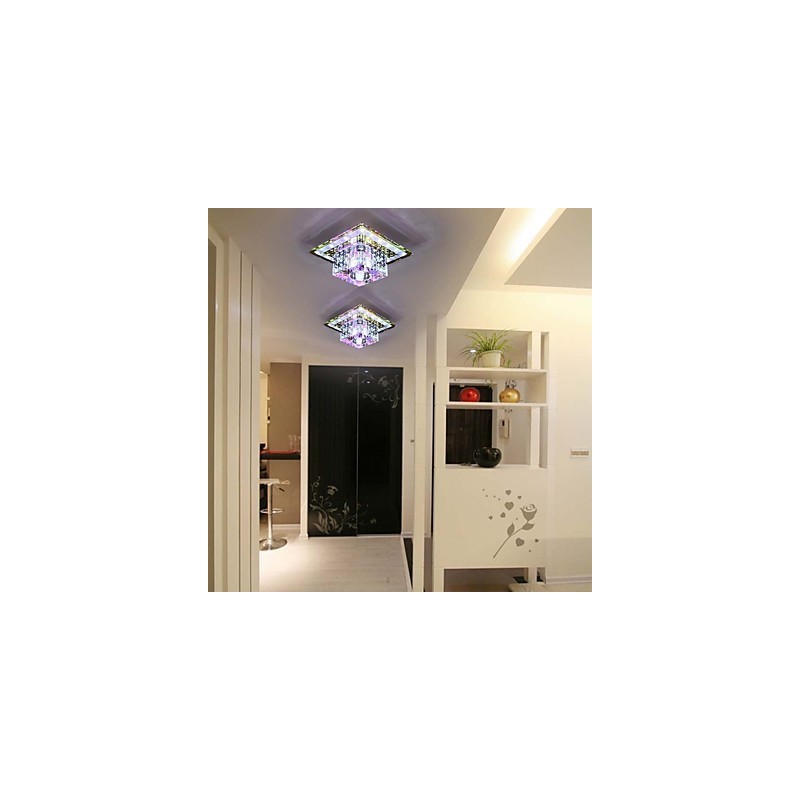 Lámpara de techo de cristal SMD de 3 W, tubo de luz creativo, luz de cúpula de colores vibrantes.