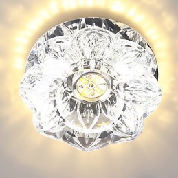 Lámparas de techo de cristal pequeñas modernas, iluminación de lámpara simple garantizada