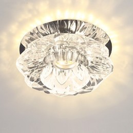 Lámparas de techo de cristal pequeñas modernas, iluminación de lámpara simple garantizada