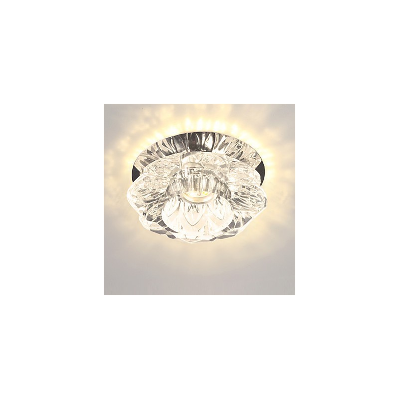 Lámparas de techo de cristal pequeñas modernas, iluminación de lámpara simple garantizada