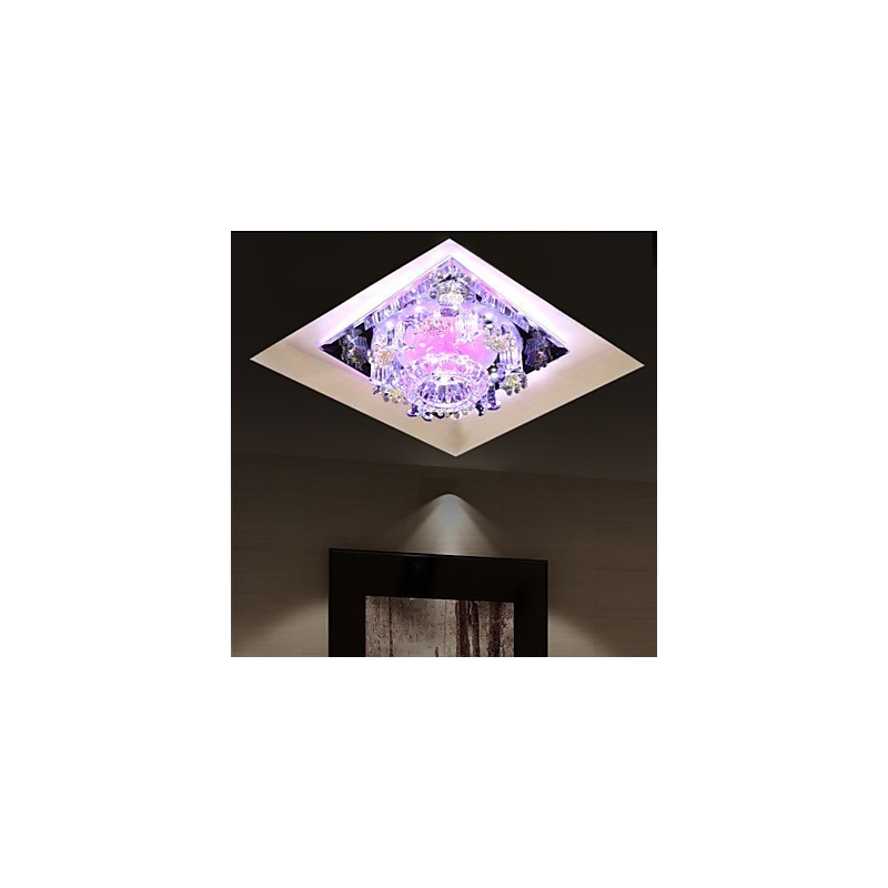 Lámpara de viruela cuadrada, luz de cristal, luz creativa, luz de cúpula, lámpara de tubo