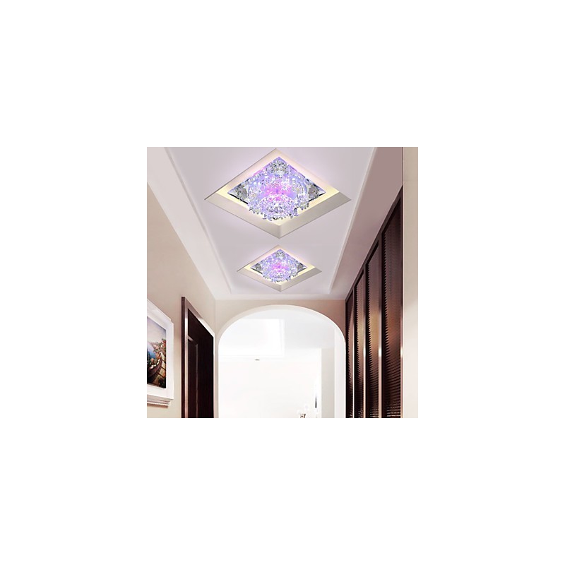 Lámpara de viruela cuadrada, luz de cristal, luz creativa, luz de cúpula, lámpara de tubo