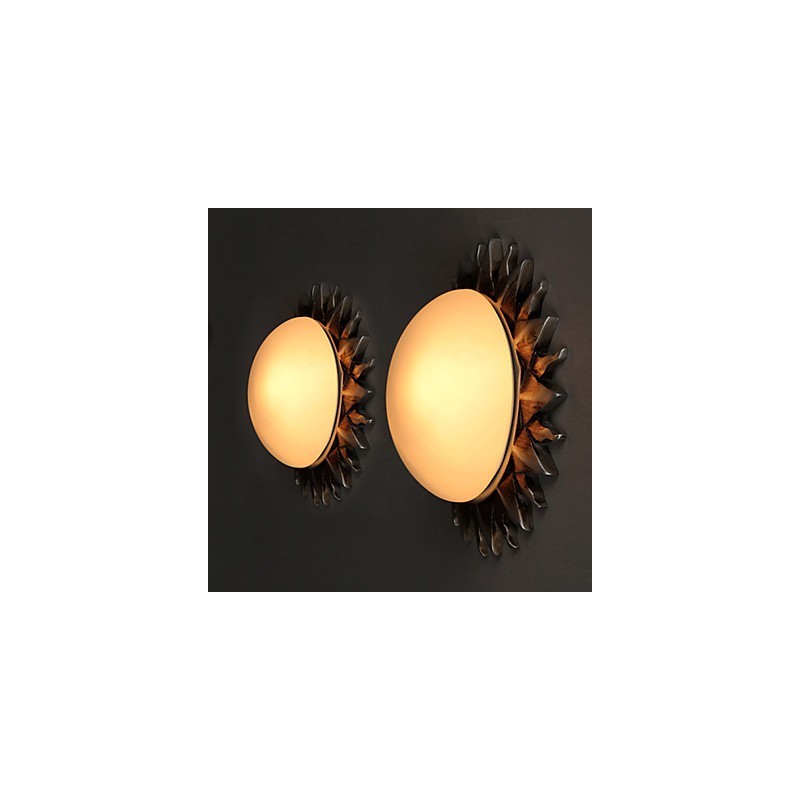 26*8CM Arte de dibujos animados contemporáneo y contraído Girasoles absorben la luz de la cúpula