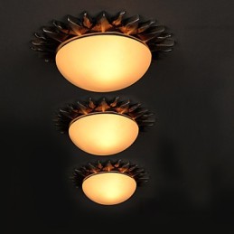 26*8CM Arte de dibujos animados contemporáneo y contraído Girasoles absorben la luz de la cúpula