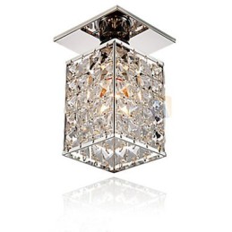 Lámpara empotrada moderna contemporánea de metal galvanizado y cristal
