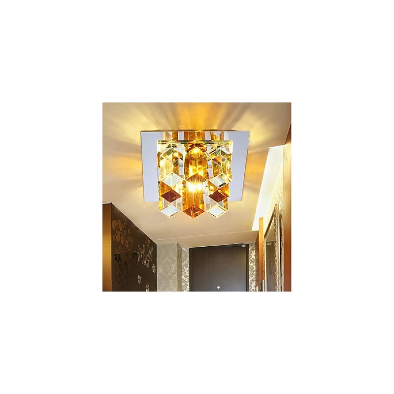 Lámpara de cristal SMD de 12 x 4,5 cm con tubo creativo, foco de luz de cúpula absorbente