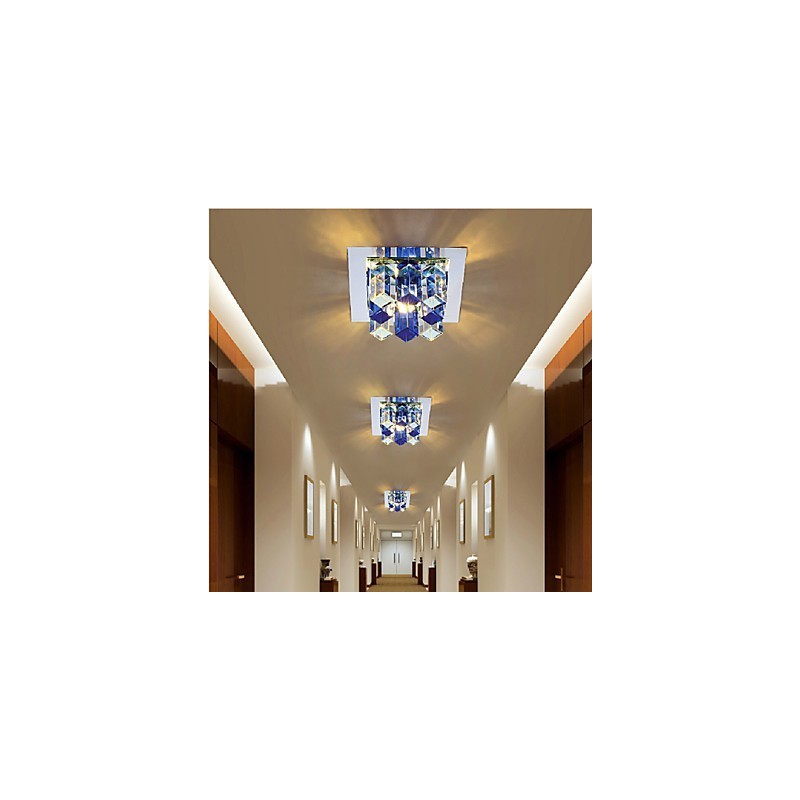 Lámpara de cristal SMD de 12 x 4,5 cm con tubo creativo, foco de luz de cúpula absorbente