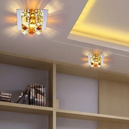 Lámpara de cristal SMD de 12 x 4,5 cm con tubo creativo, foco de luz de cúpula absorbente