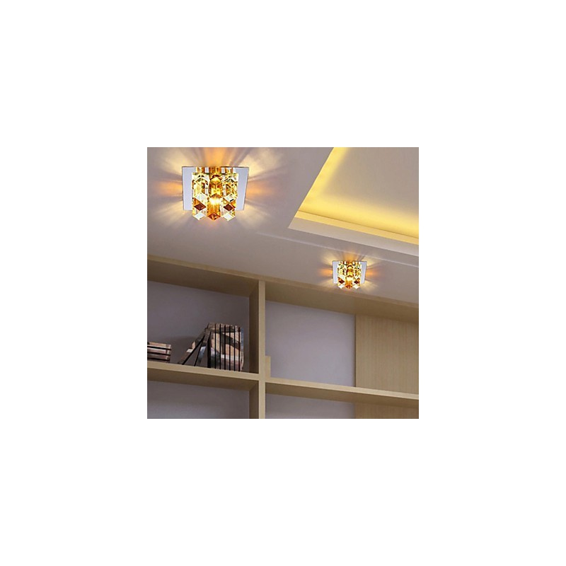 Lámpara de cristal SMD de 12 x 4,5 cm con tubo creativo, foco de luz de cúpula absorbente
