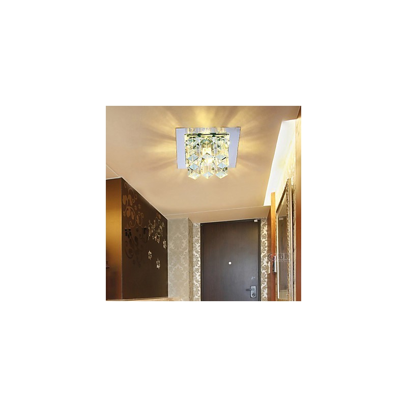 Lámpara de cristal SMD de 12 x 4,5 cm con tubo creativo, foco de luz de cúpula absorbente