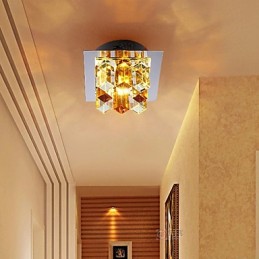 Lámpara de cristal SMD de 12 x 4,5 cm con tubo creativo, foco de luz de cúpula absorbente