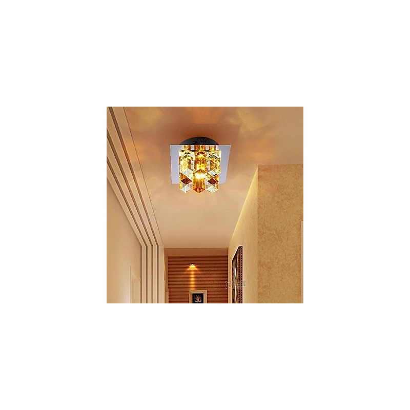 Lámpara de cristal SMD de 12 x 4,5 cm con tubo creativo, foco de luz de cúpula absorbente