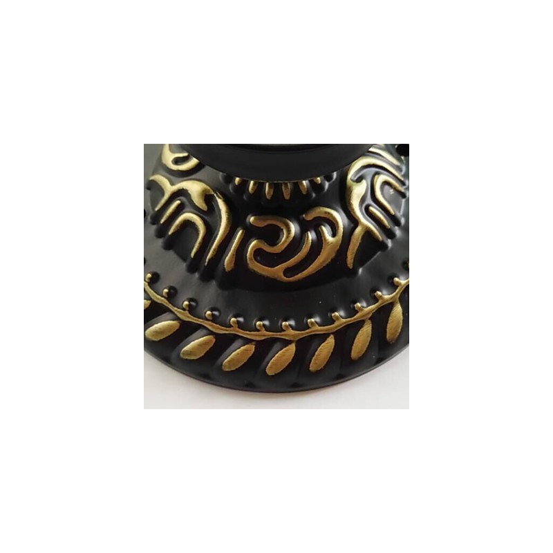 17 * Lámpara de cúpula absorbente de vidrio emplomado de arte creativo rural europeo