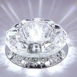 Lámpara de techo de cristal SMD 3W, lámpara creativa, luz de cúpula absorbente