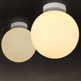 Lámpara de cúpula de cristal blanco, contemporánea y con estilo