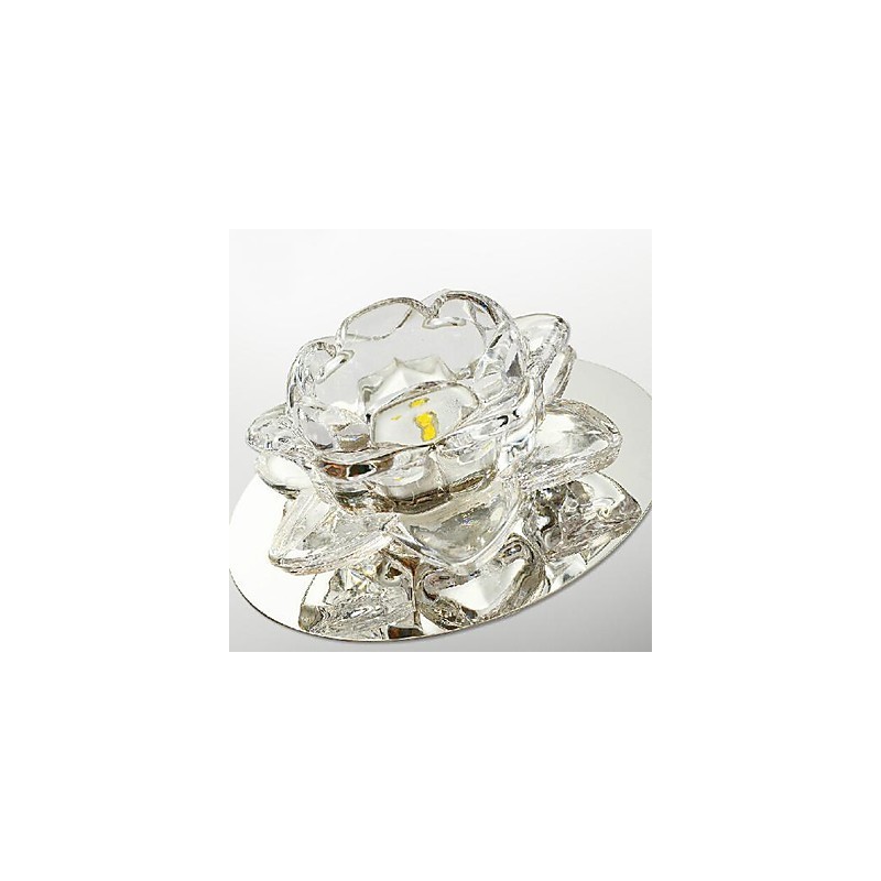 Lámpara empotrada moderna de metal galvanizado estilo mini de cristal contemporáneo