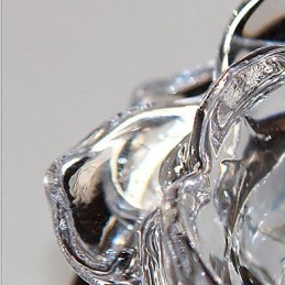 Lámpara empotrada moderna de metal galvanizado estilo mini de cristal contemporáneo