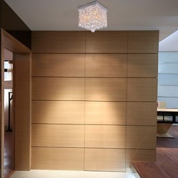 Lámpara de techo moderna de cristal contemporáneo estilo mini