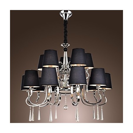 Lámpara de araña moderna, contemporánea, tradicional, clásica, rústica, estilo cabaña, vintage, estilo isla de campo, de metal cromado Lámpara de araña moderna, contemporánea, tradicional, clásica, rústica, estilo cabaña, vintage, estilo isla de campo, de metal cromado