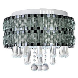 Elegante lámpara de techo de cristal