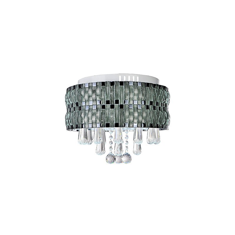 Elegante lámpara de techo de cristal