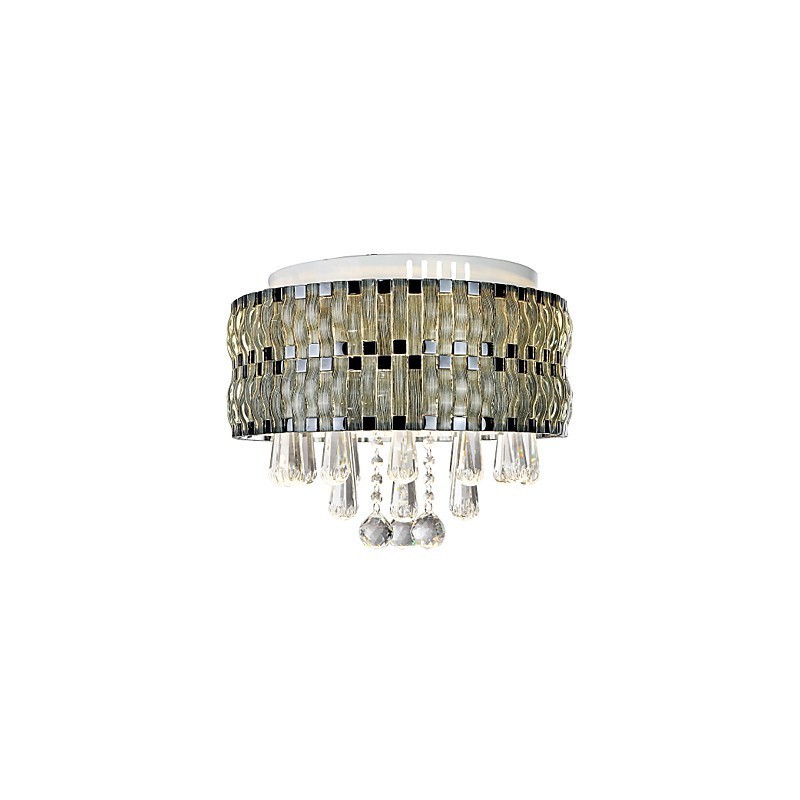 Elegante lámpara de techo de cristal