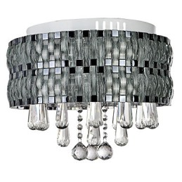Elegante lámpara de techo de cristal