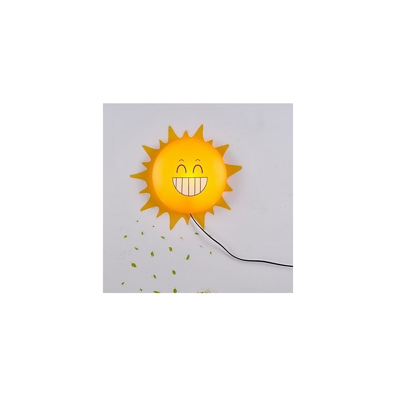 Papel tapiz Lámparas de pared Flor Cara DIY Diversión Ambiente Luz de noche Niños Lámpara de noche Decoración Sol