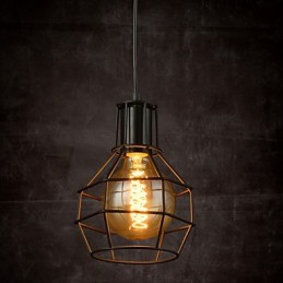Lámpara colgante creativa de estilo americano de 1 luz