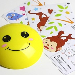 Pegatinas de pared Monos luz activada inteligente inducción esmetope adorno lámpara de pared