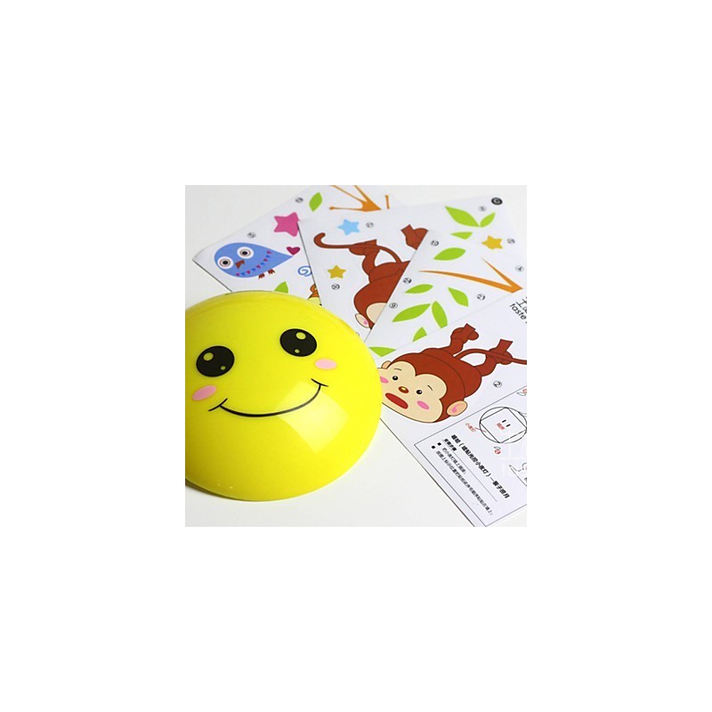 Pegatinas de pared Monos luz activada inteligente inducción esmetope adorno lámpara de pared