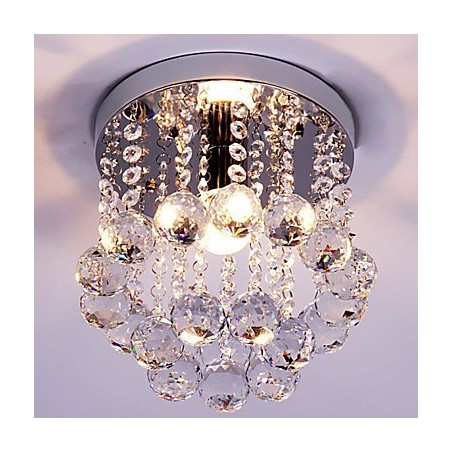 Lámpara de araña moderna de estilo mini de cristal K9 con montaje empotrado Lámpara de araña moderna de estilo mini de cristal K9 con montaje empotrado