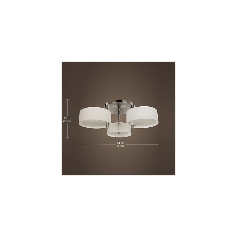 Lámpara de araña moderna de 3 luces