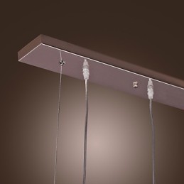 Lámpara colgante moderna contemporánea de cristal de isla y otros metales