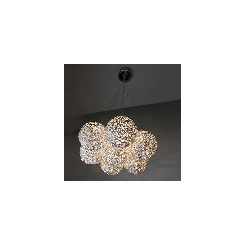 Lámpara colgante moderna de 7 luces para decoración del hogar, de aluminio.