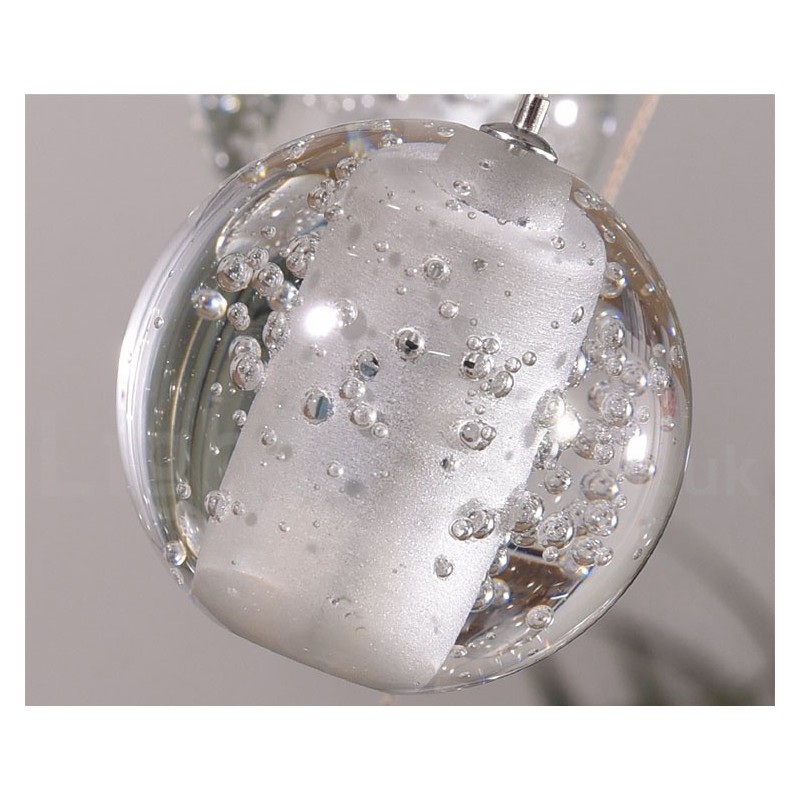 Lámpara colgante de bola de cristal Meteorer de Creative Engineering Stage
