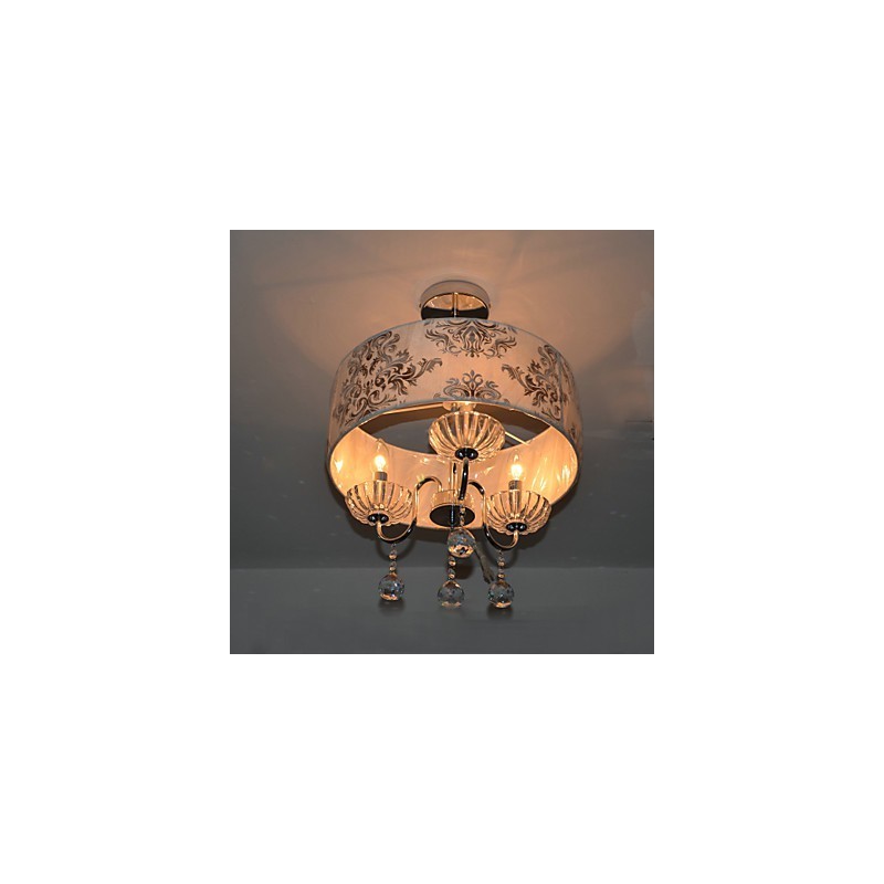Lámpara de araña moderna contemporánea de cristal galvanizado