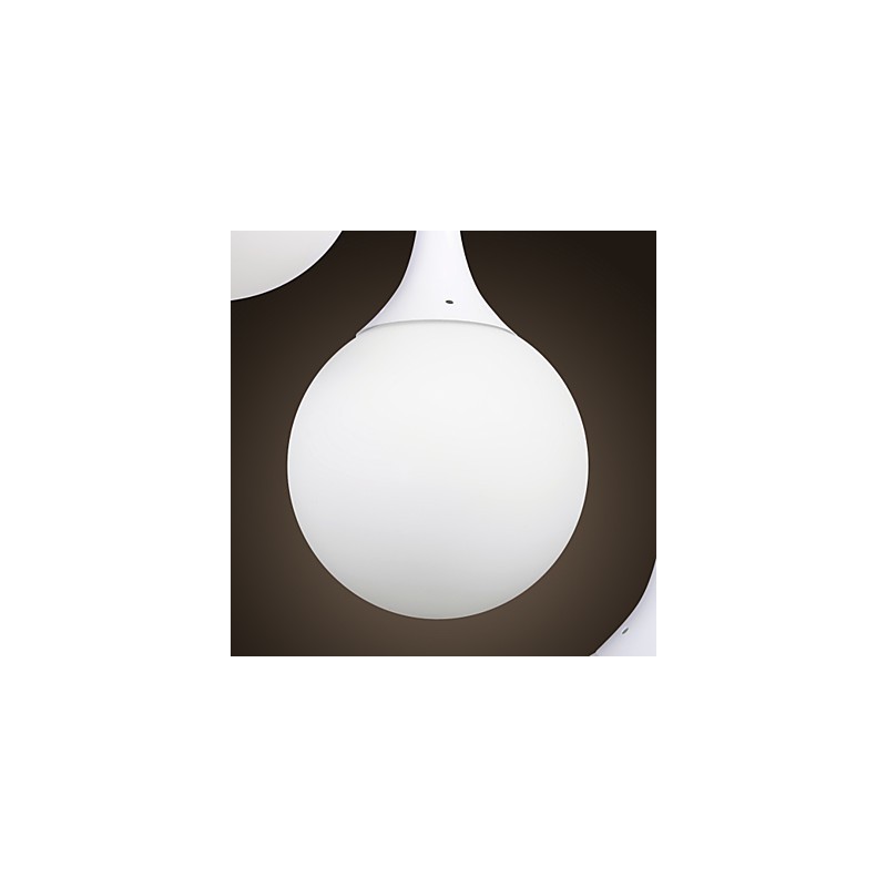 Lámpara colgante contemporánea moderna con forma de globo galvanizada