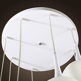 Lámpara colgante contemporánea moderna con forma de globo galvanizada