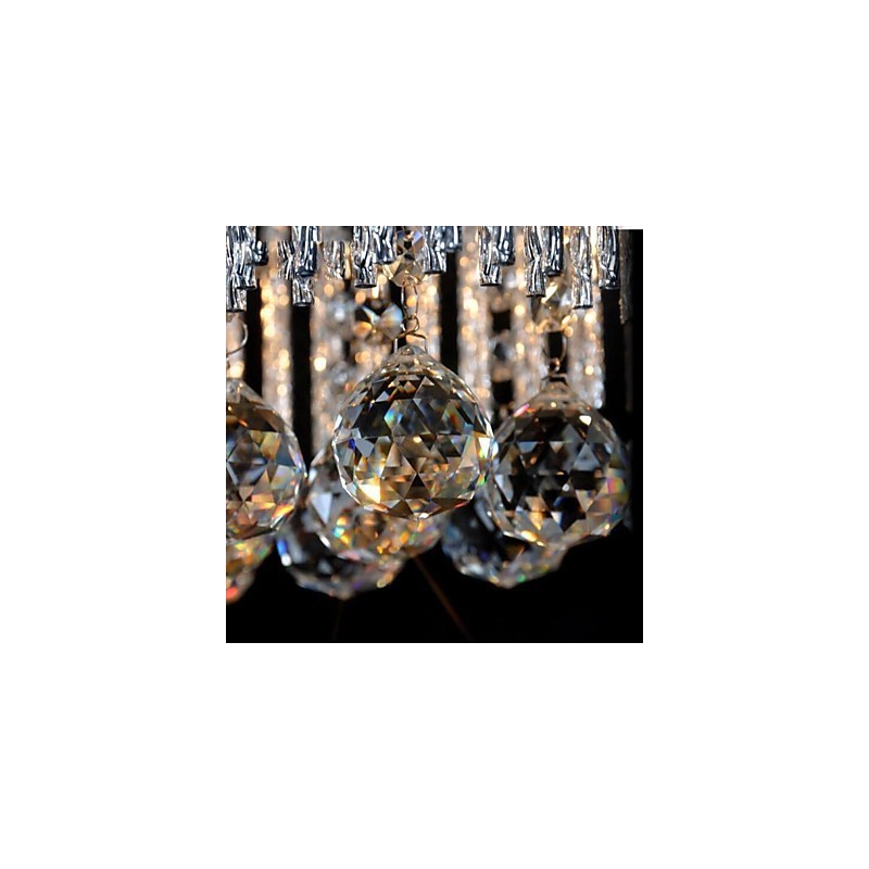 Lámpara de araña de metal de cristal clásica tradicional contemporánea moderna para niños
