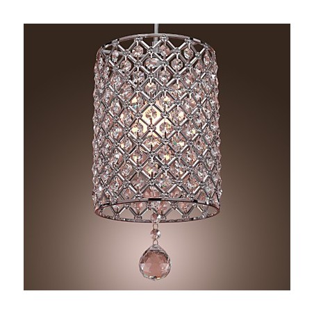 Lámpara colgante de cristal estilo cilindro Lámpara colgante de cristal estilo cilindro