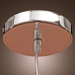 Lámpara colgante de cristal estilo cilindro