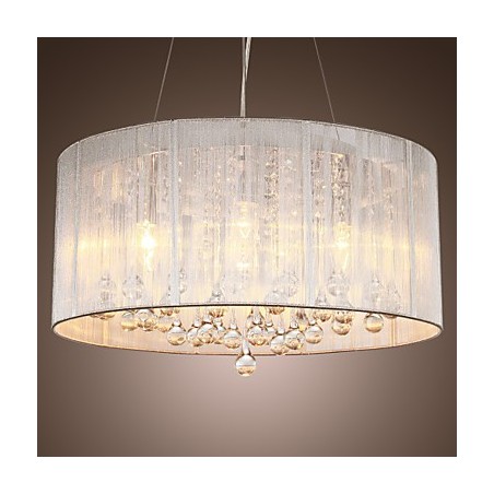 Lámpara colgante moderna de tambor de 4 luces Lámpara colgante moderna de tambor de 4 luces