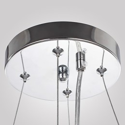 Lámpara colgante moderna de tambor de 4 luces
