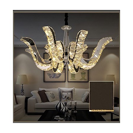 Lámpara de cristal moderna de lujo con forma de vela y colgante de cristal Lámpara de cristal moderna de lujo con forma de vela y colgante de cristal