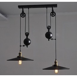 Lámpara colgante de metal creativa Lámparas colgantes modernas Lámpara colgante de café