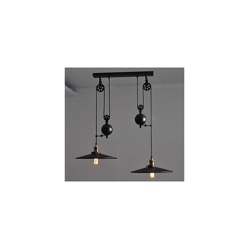 Lámpara colgante de metal creativa Lámparas colgantes modernas Lámpara colgante de café