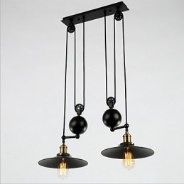 Lámpara colgante de metal creativa Lámparas colgantes modernas Lámpara colgante de café