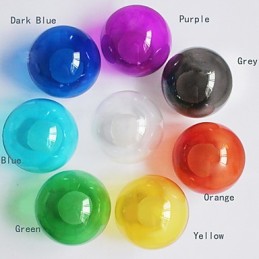 Lámpara colgante moderna de vidrio coloreado con forma de globo de burbujas y 19 luces